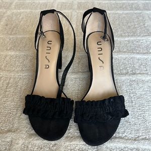 Unisa Black Block Heel Size 7.5
